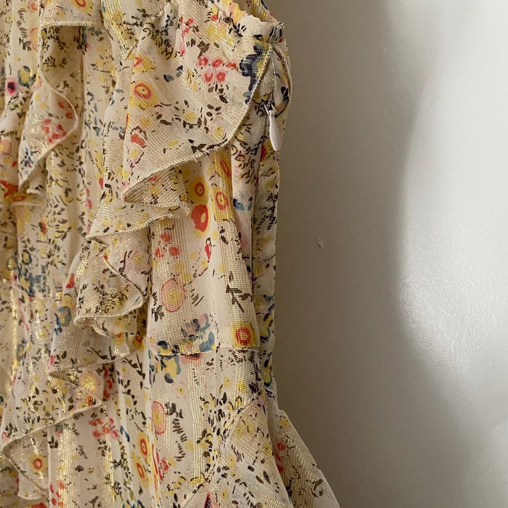 Asymmetrical Ruffle Floral Dress - Picture 7 of 10